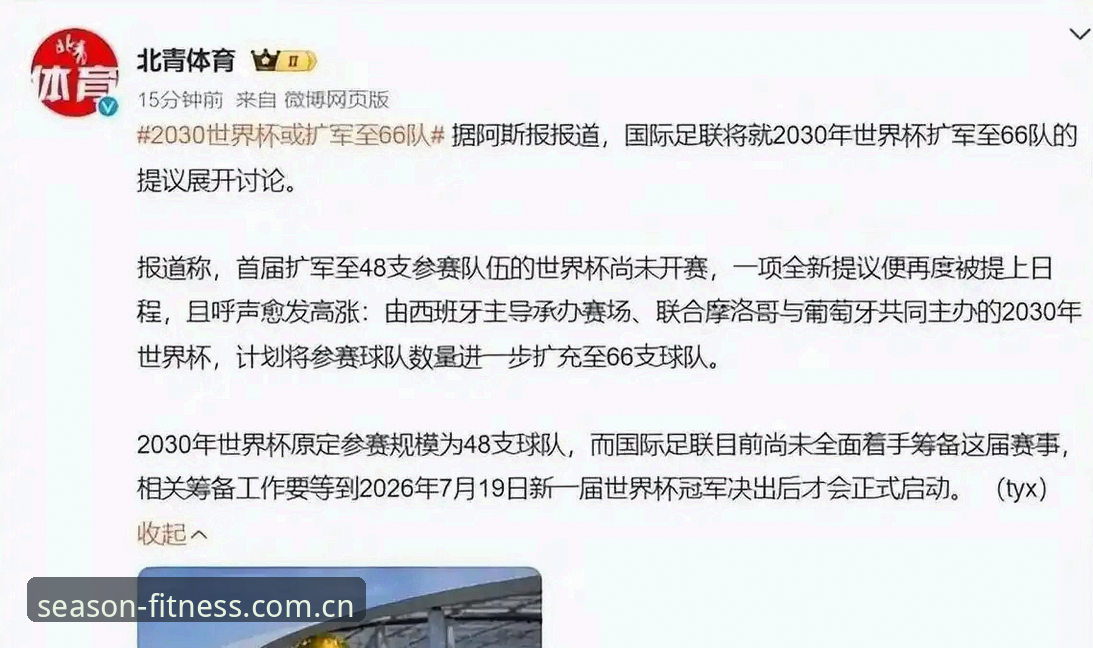 2030世界杯扩军66队？在四季体育官方看懂中国男足世界杯机遇完整指南
