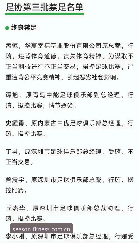 足协第三批禁足名单深度评测：65人受罚背后的中国足球生态重构